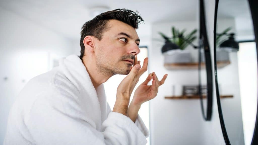 man showing subtle care