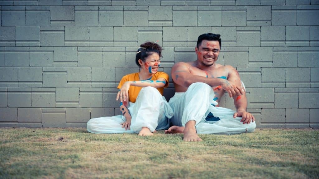 couple enjoying time together casually