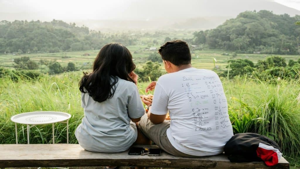 couple sitting in quiet tension