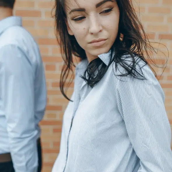 Woman feel turned off because of a man