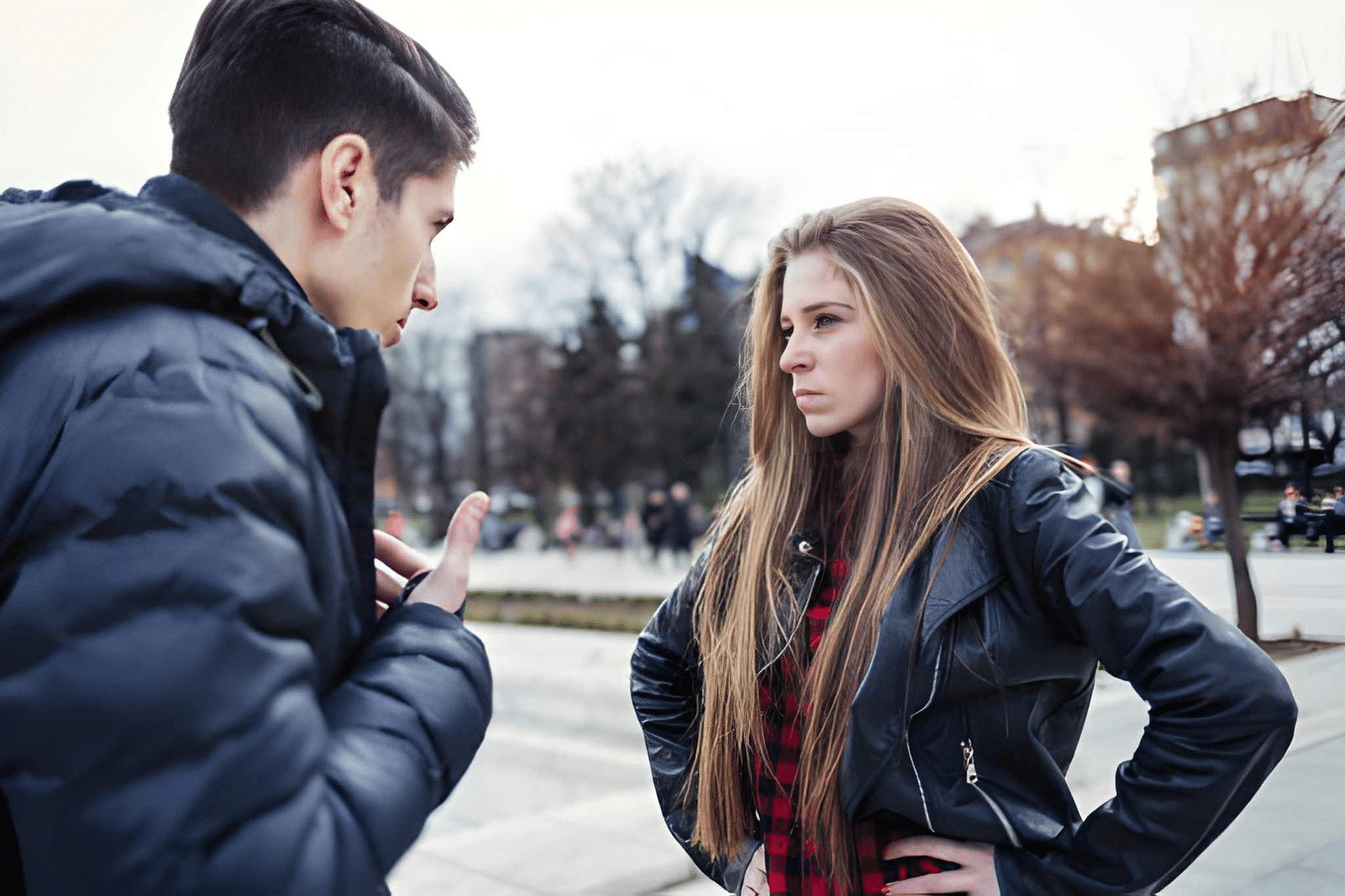 Argument between a boy and a girl