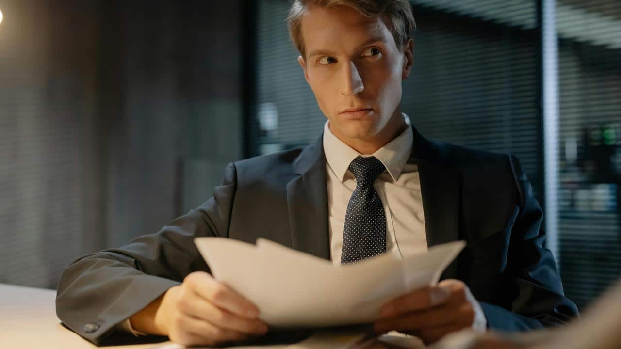 A man in a suit 