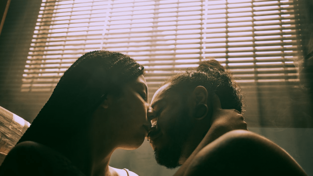 A couple being intimate