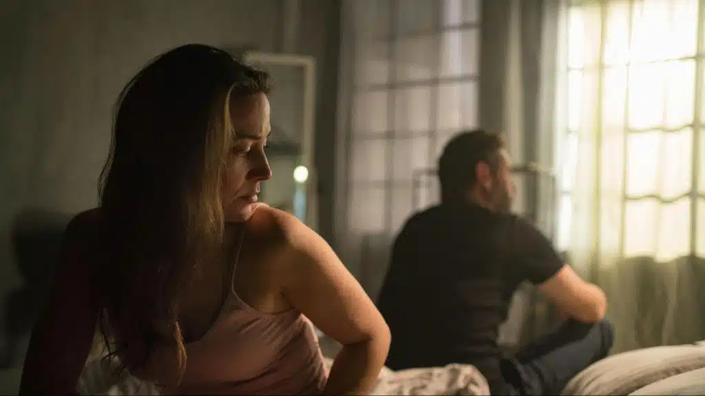 Woman doubting a man