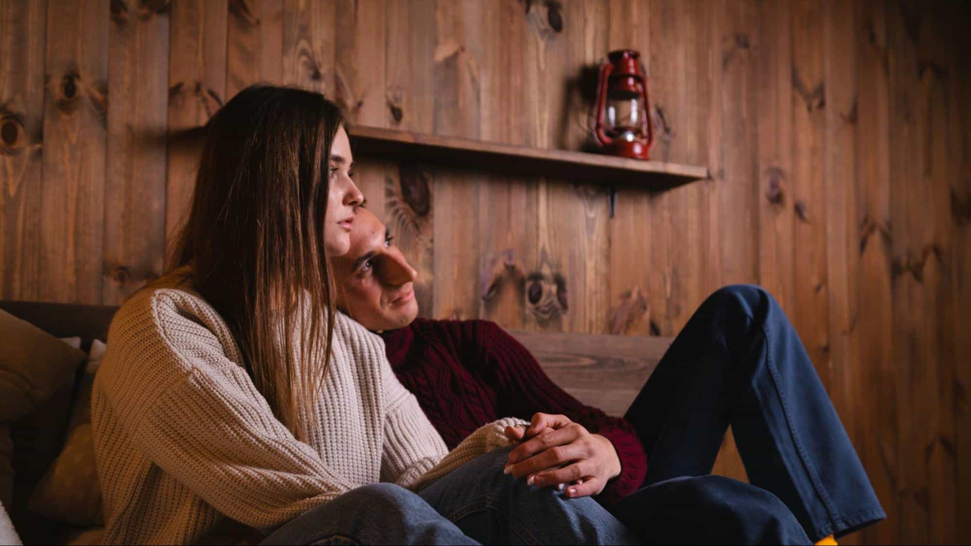 A man and a woman together