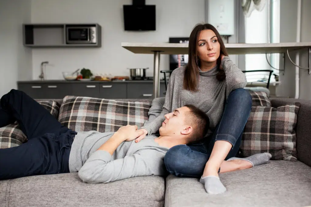 Woman not giving affection enough to a man