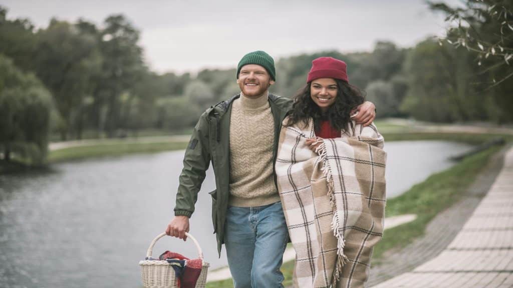 couple walking with connection