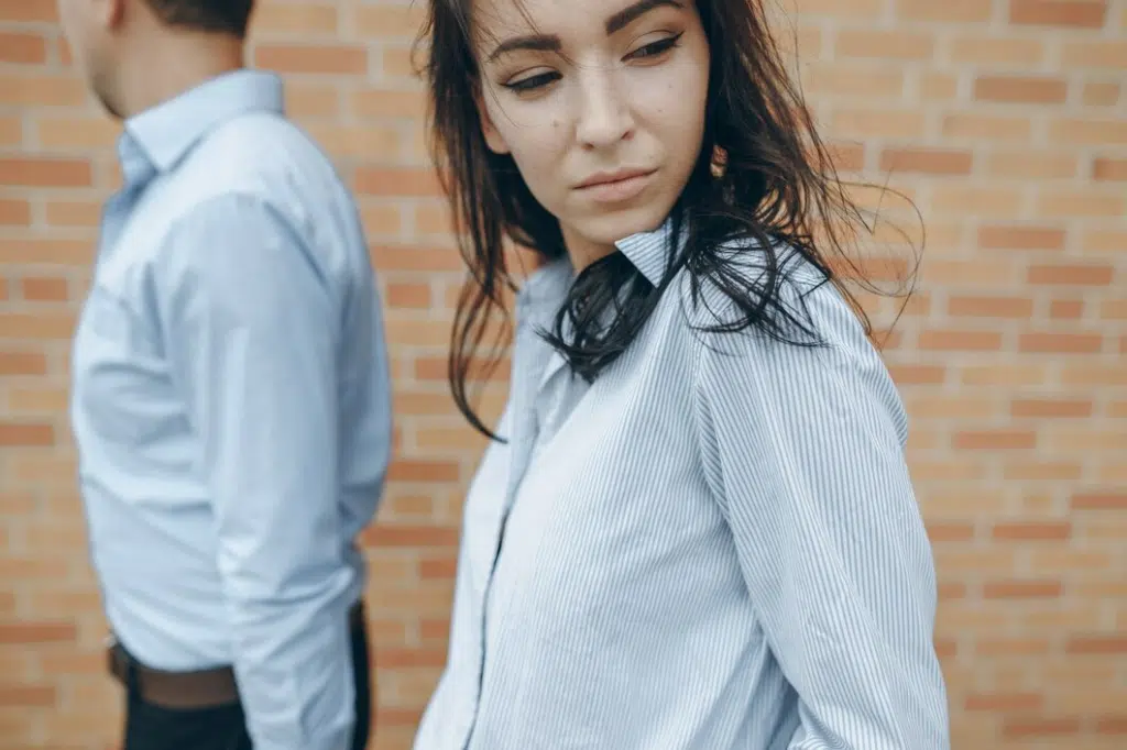 Woman worried with their engagement