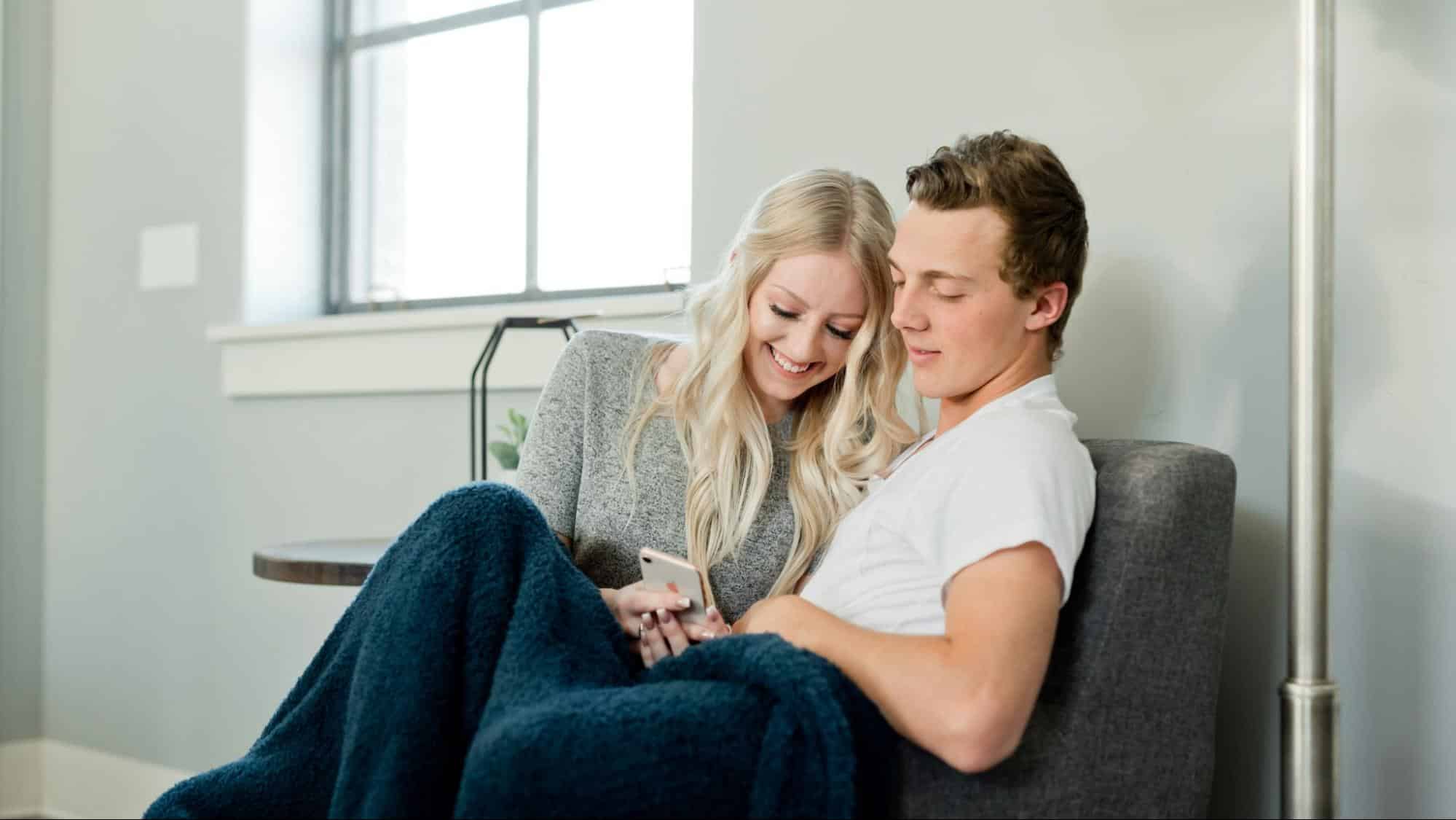 A couple having a quality time together
