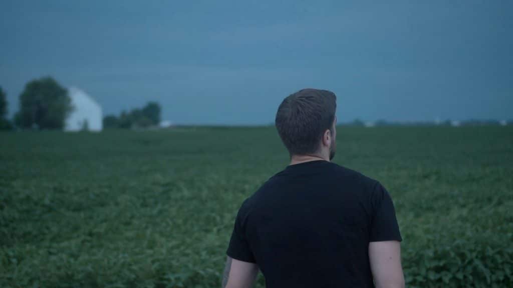man noticing distance