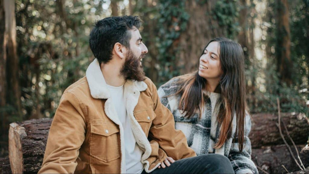 Woman appreciating a man