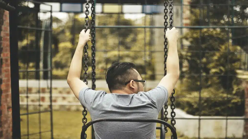 person experiencing emotional swings
