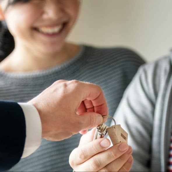 A man and woman moving in together