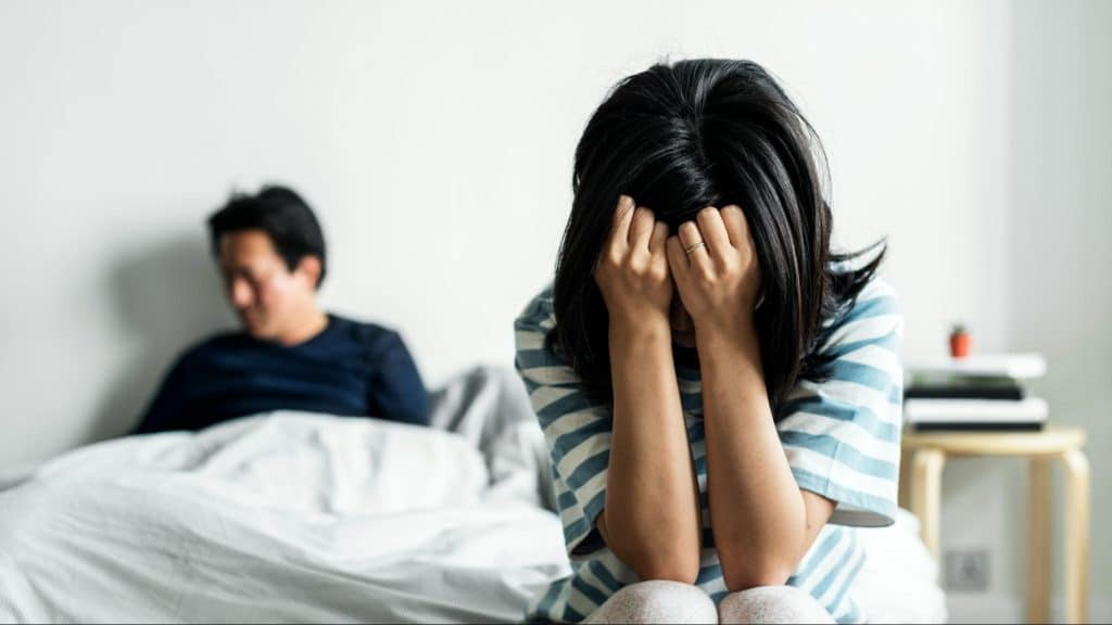 Woman crying