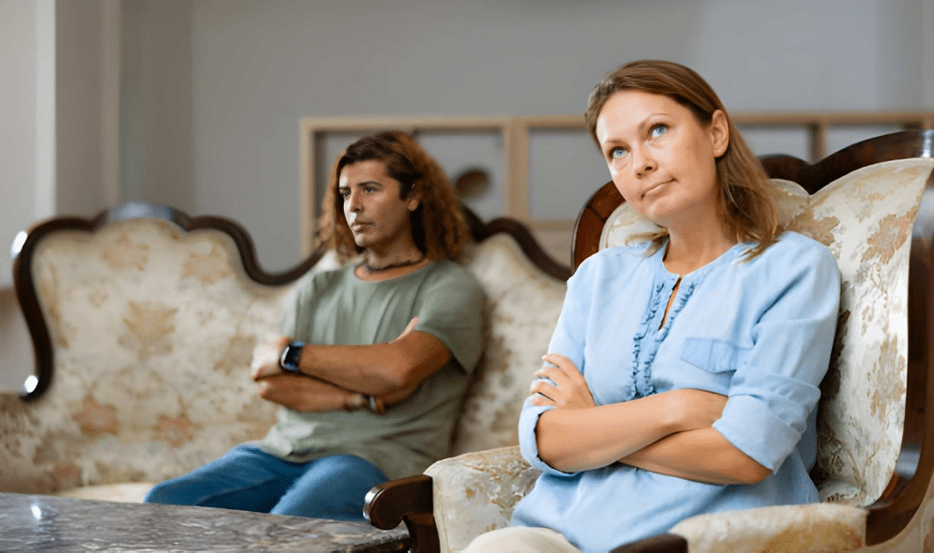 Couple offended at each other after quarrel