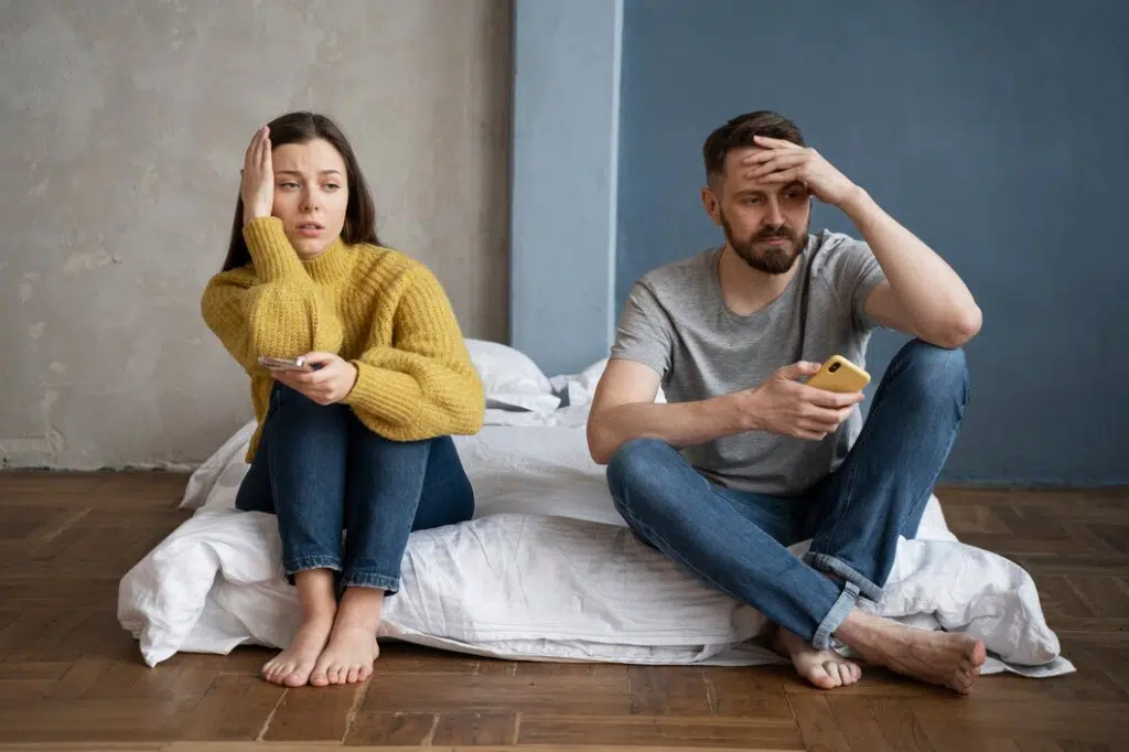 Couple having communication problems