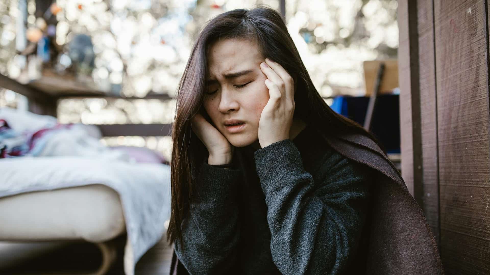 A sad woman