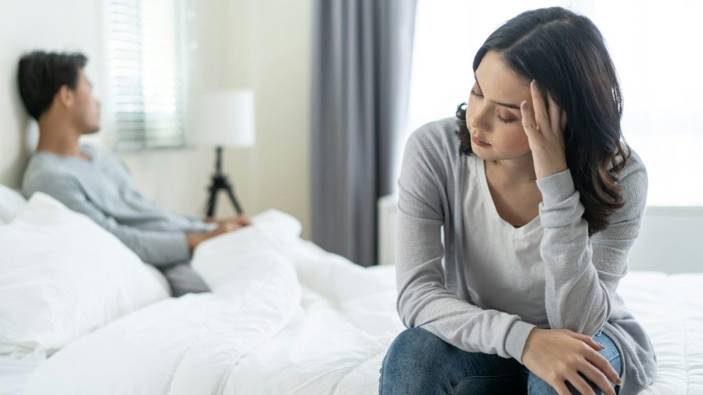 A young girl feels angry about her boyfriend having conflict at home.