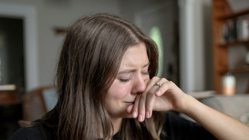 Woman crying