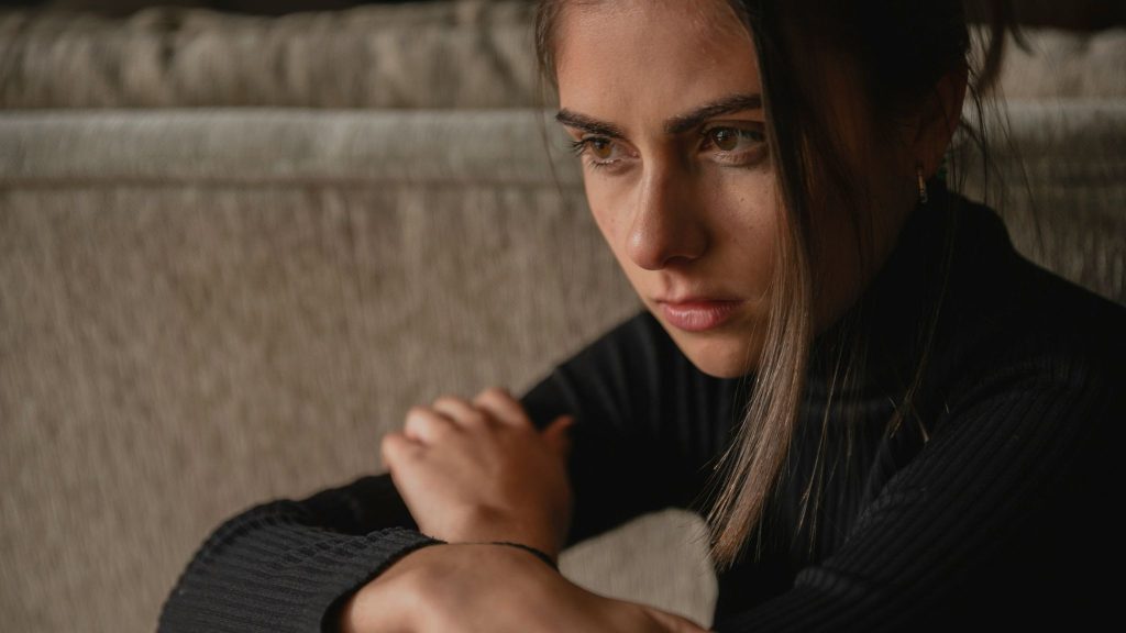 Woman feeling alone
