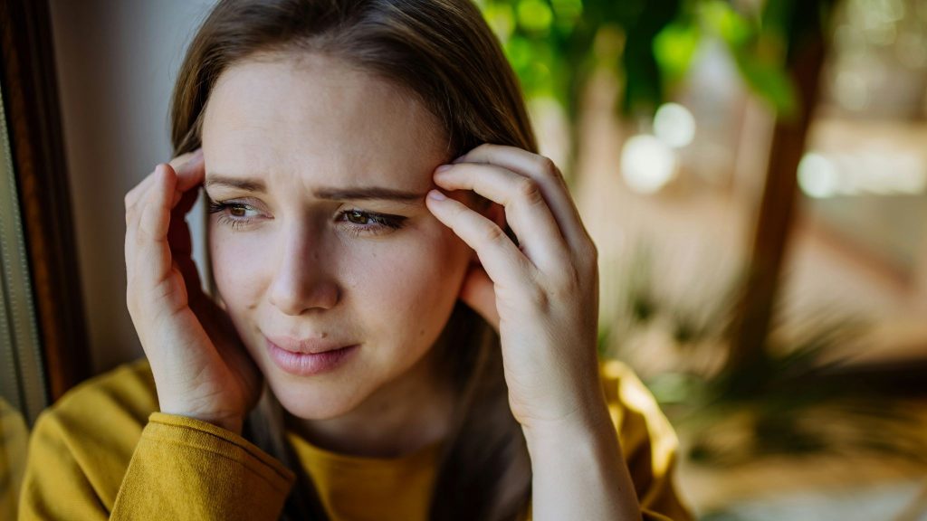 Woman looking worried