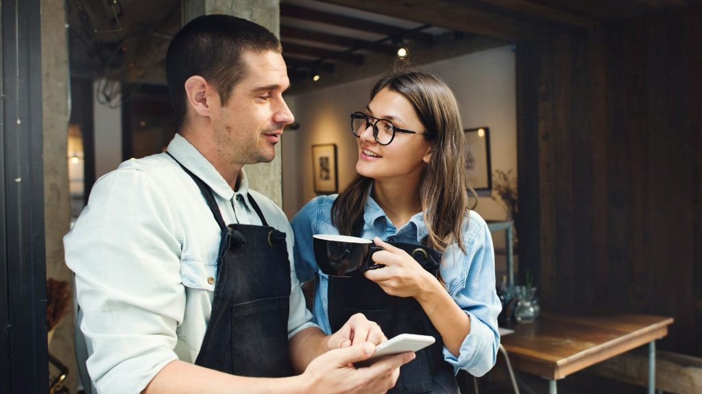A man expecting something from woman