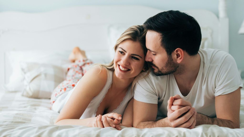 A man attracted to woman